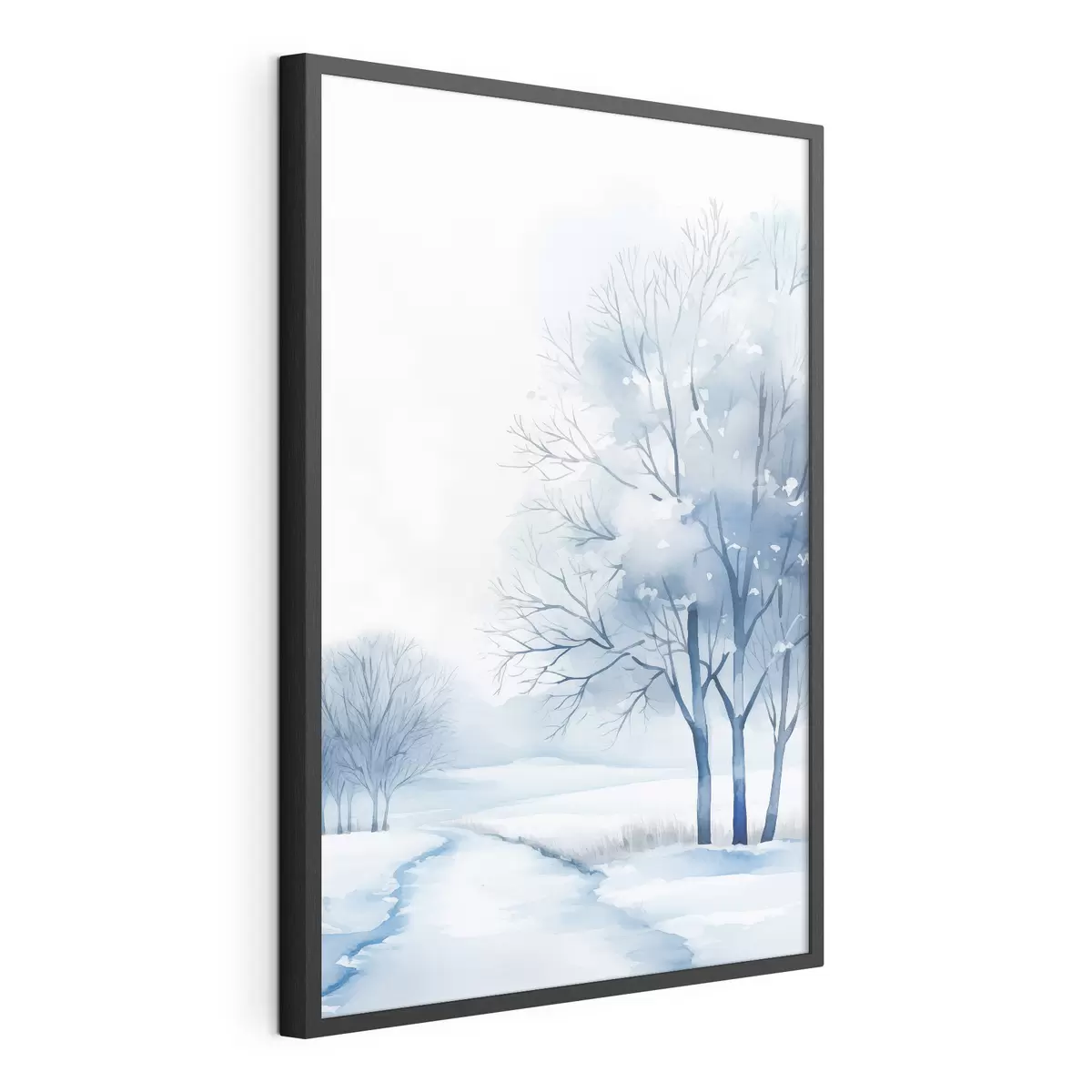 Poster Alberi in un giardino invernale f46967