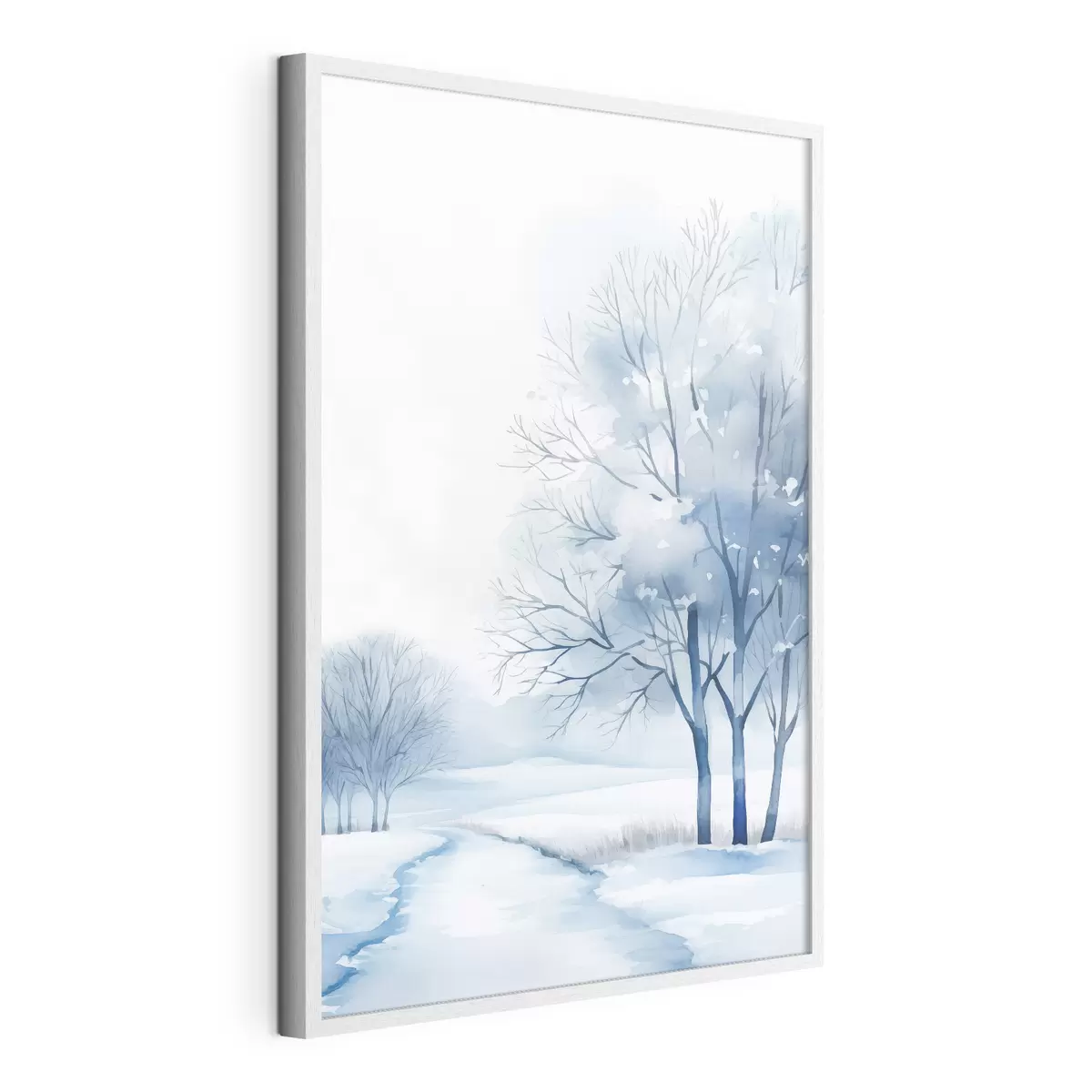 Poster Alberi in un giardino invernale f46967