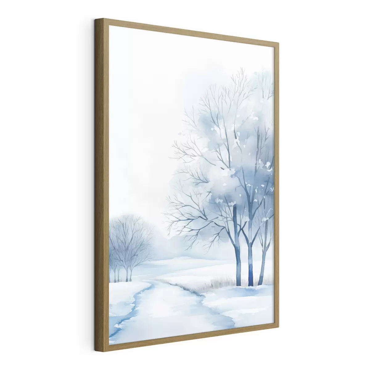 Poster Alberi in un giardino invernale f46967