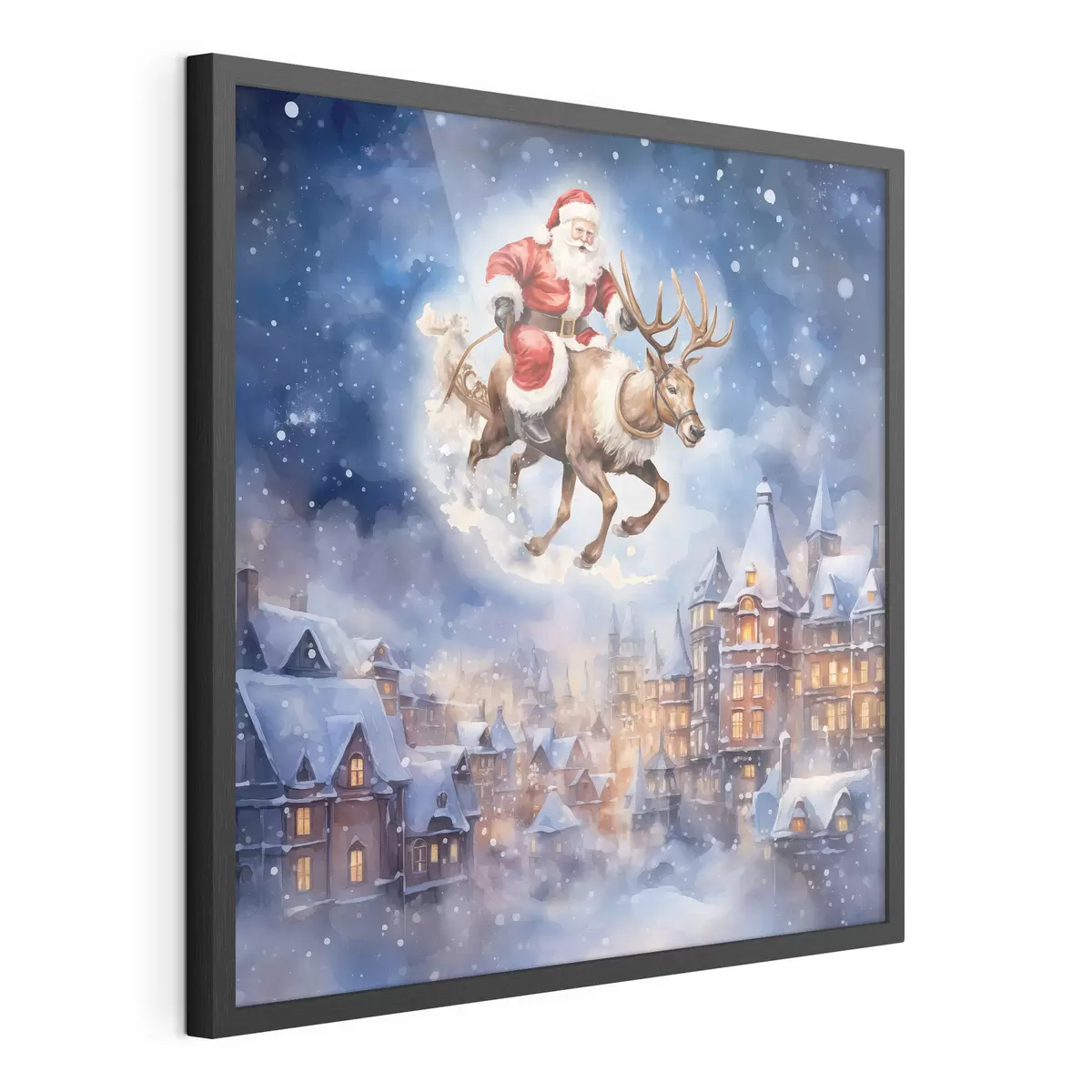 Poster Capodanno da favola, Babbo Natale sulla slitta f46972