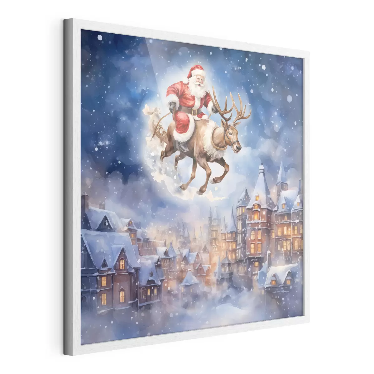 Poster Capodanno da favola, Babbo Natale sulla slitta f46972