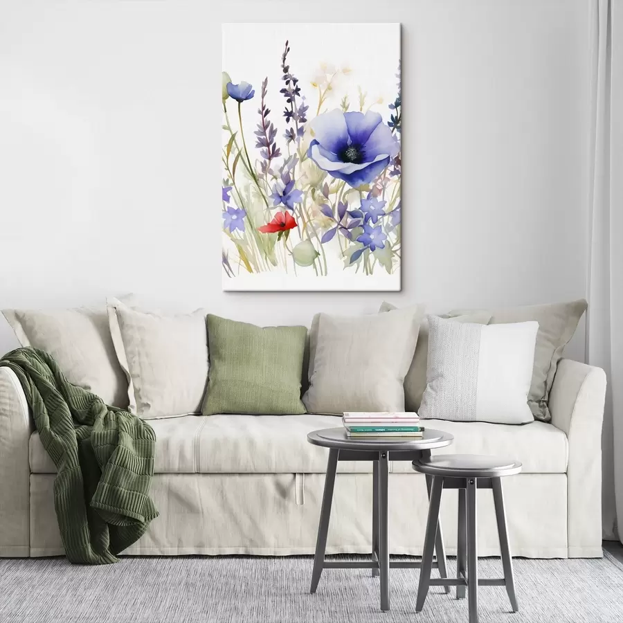 carta da parati Fiori di papavero e lavanda nr. s46887