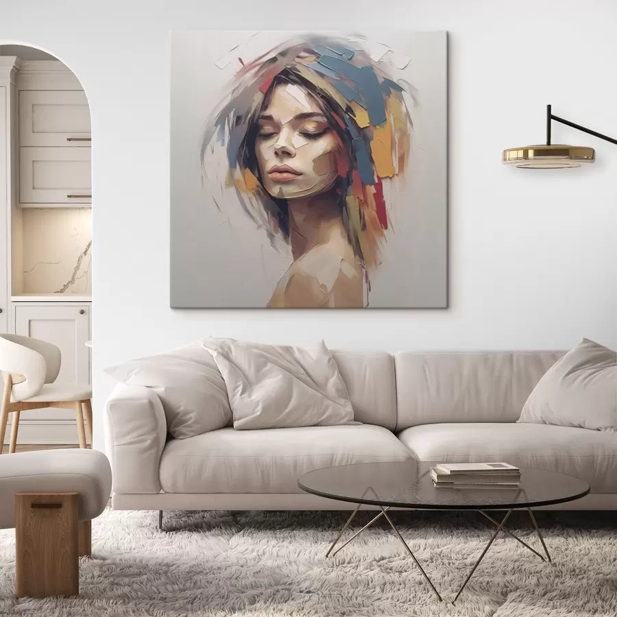 carta da parati Ritratto astratto di donna nr. s46917