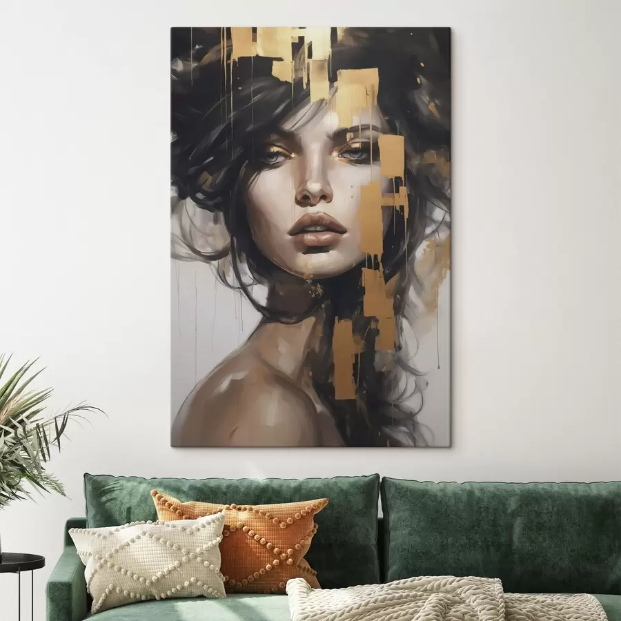 carta da parati Ritratto astratto di una ragazza nr. s46919