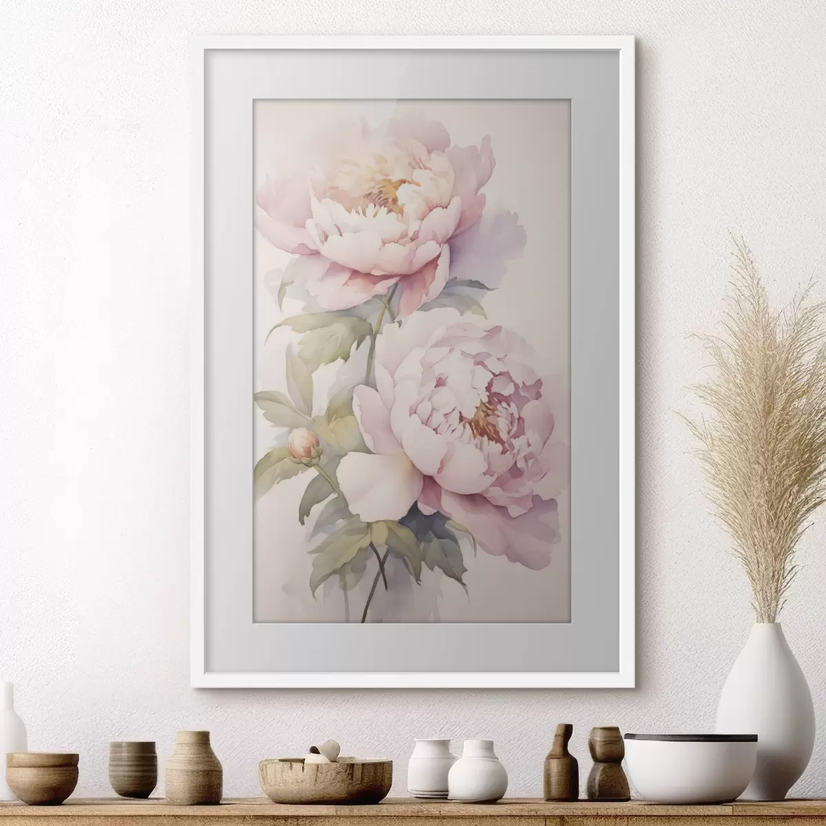 Poster Peonie e enigma f46916