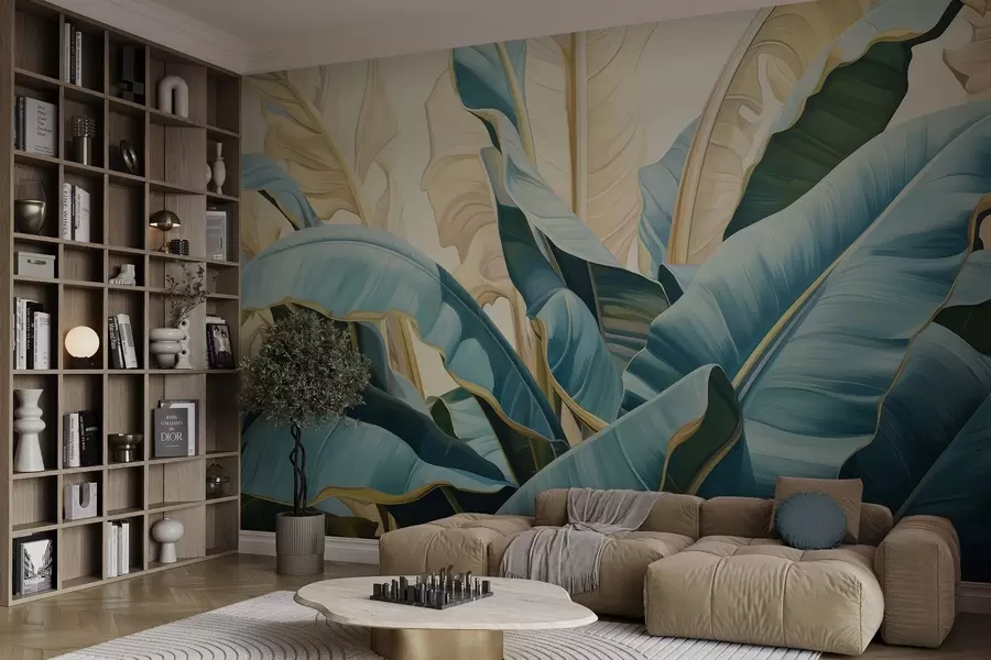 carta da parati Grandi foglie di banano nr. w05005