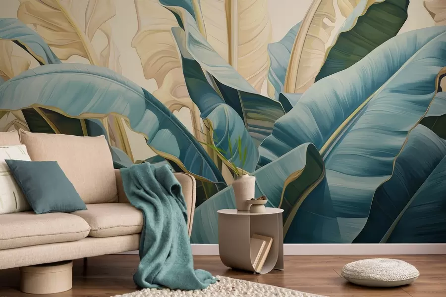 carta da parati Grandi foglie di banano nr. w05005