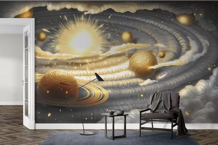 carta da parati Danza cosmica dei corpi celesti nr. w01967