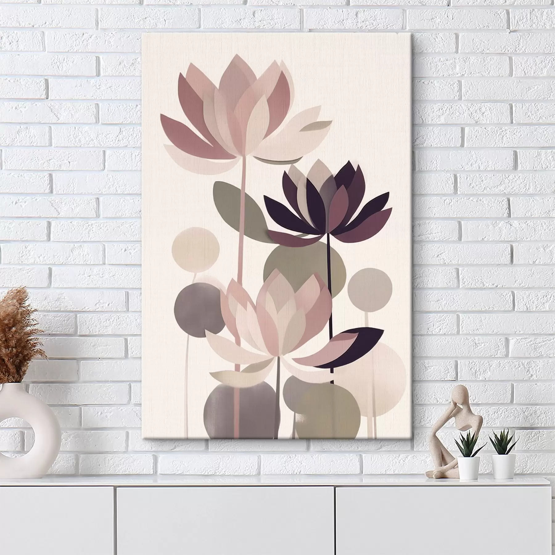 carta da parati Fiori di loto astratti nr. s46998