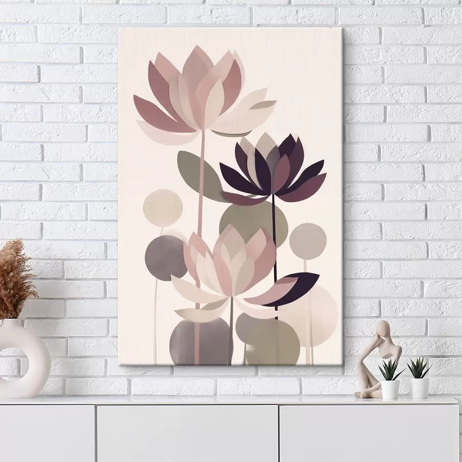 carta da parati Fiori di loto astratti nr. s46998