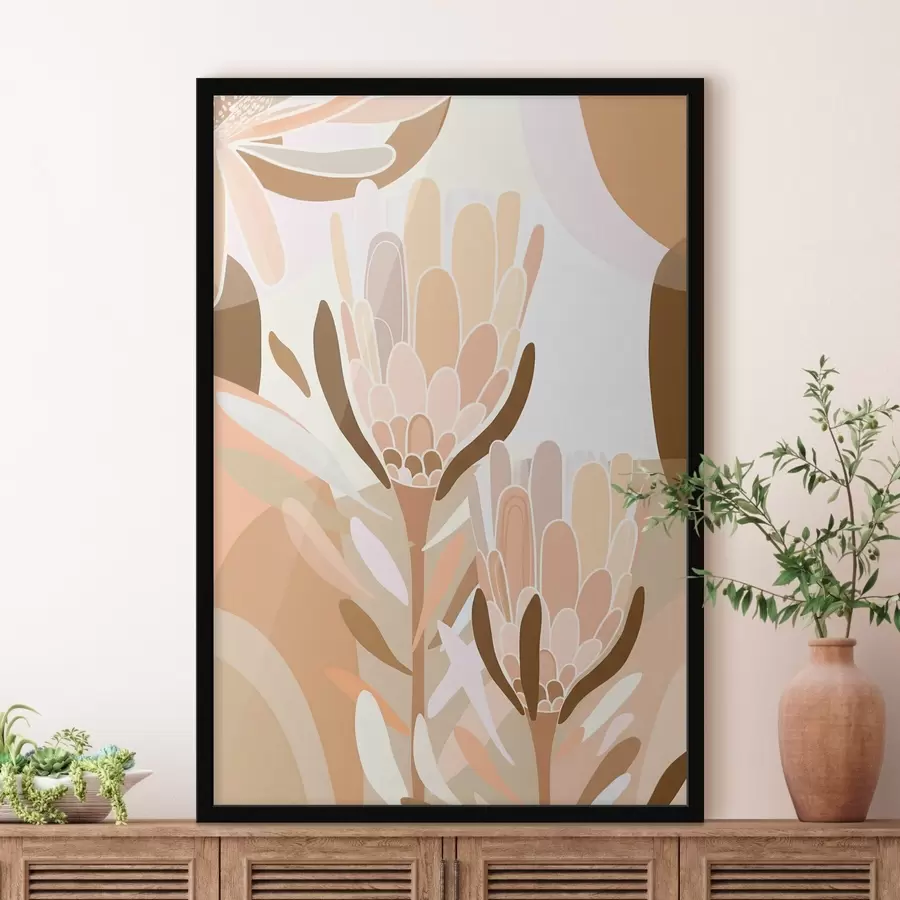 carta da parati Fiori astratti nr. f46991