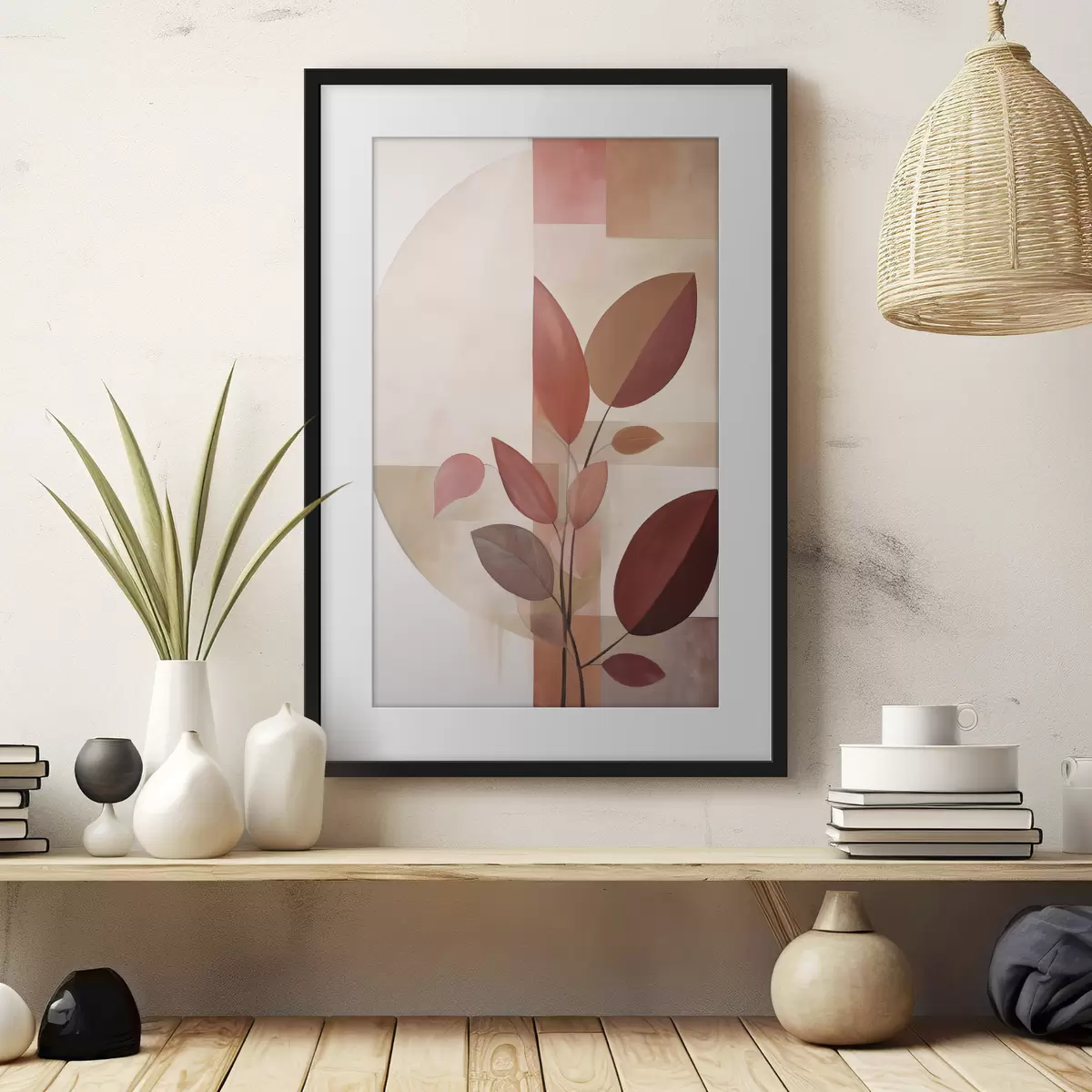Poster Foglie e pausa f47041