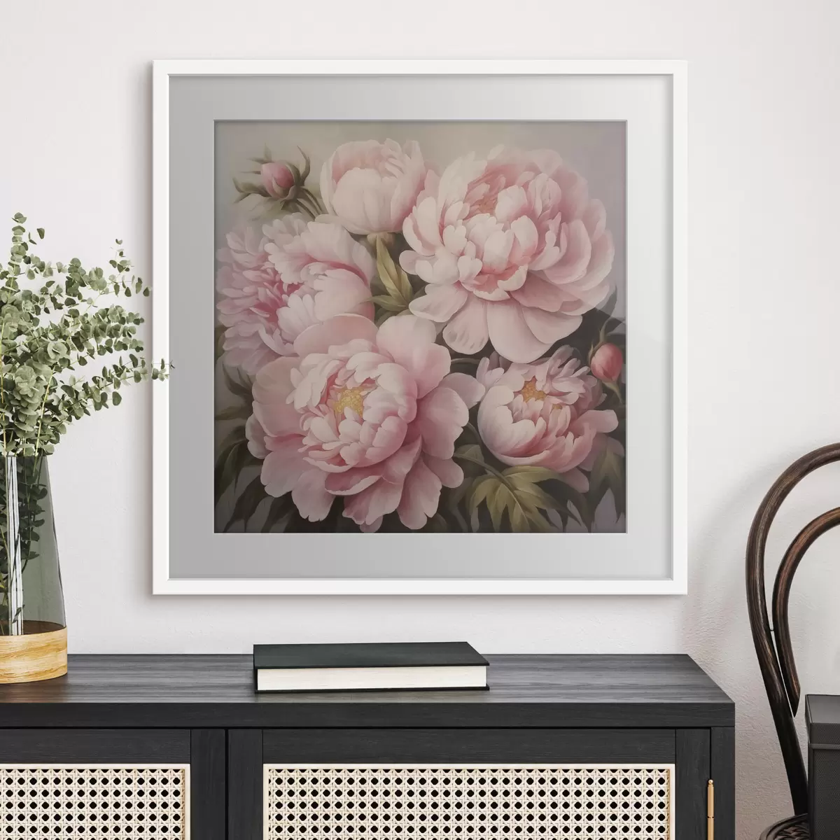 Poster Peonie e profondità f47007