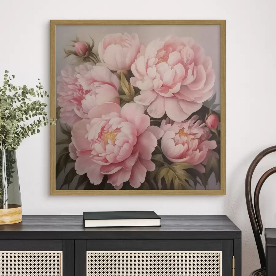 carta da parati Peonie e profondità nr. f47007