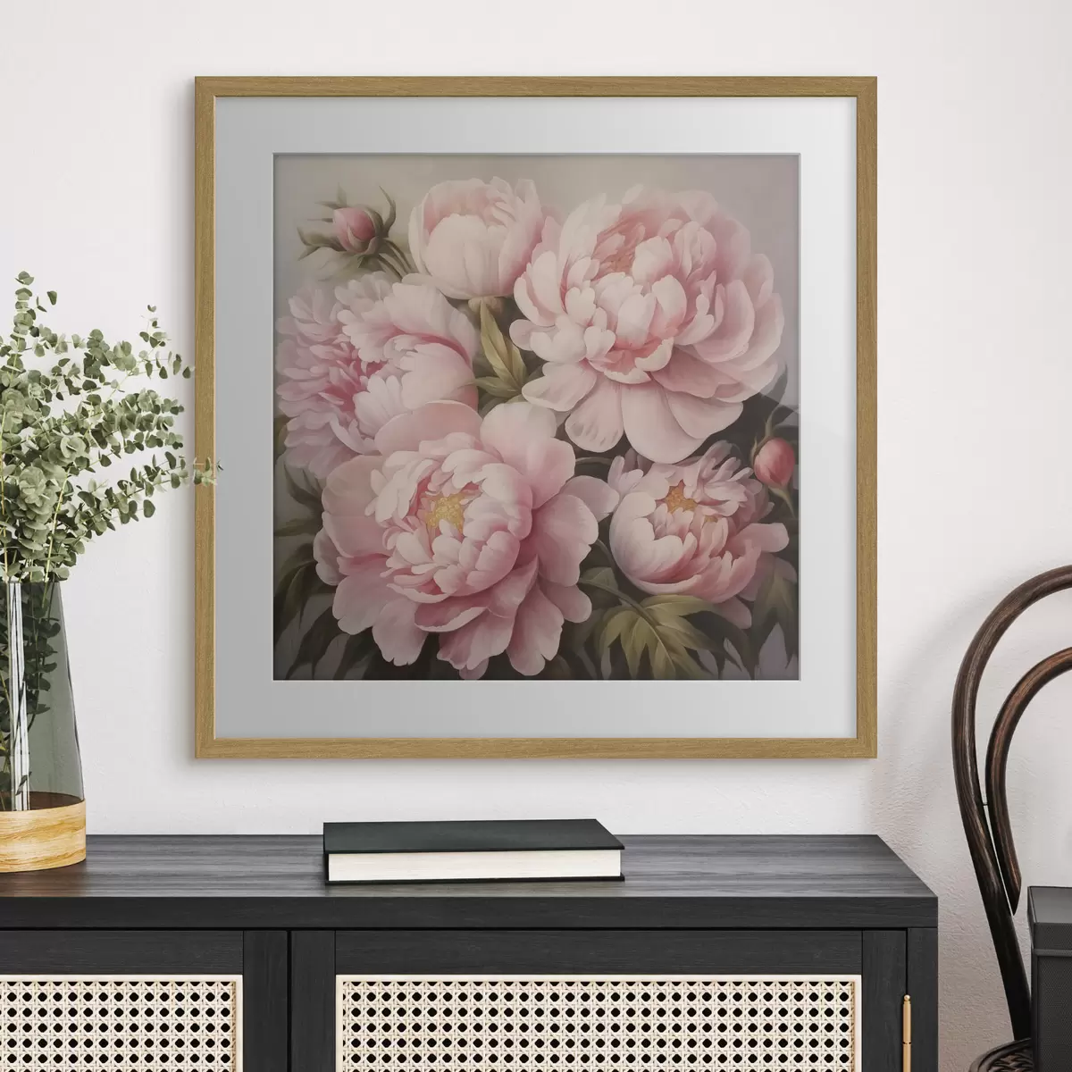 Poster Peonie e profondità f47007
