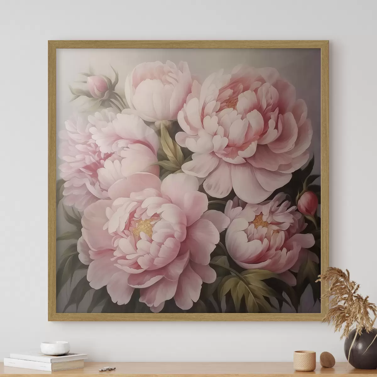 Poster Peonie e profondità f47007