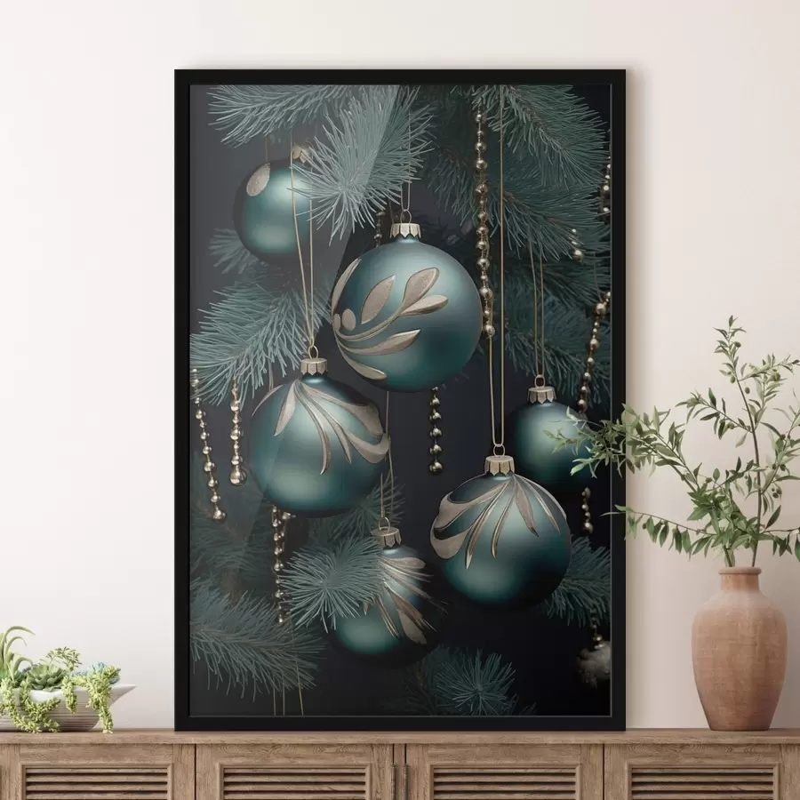 carta da parati Decorazioni di Capodanno sull'albero nr. f46979