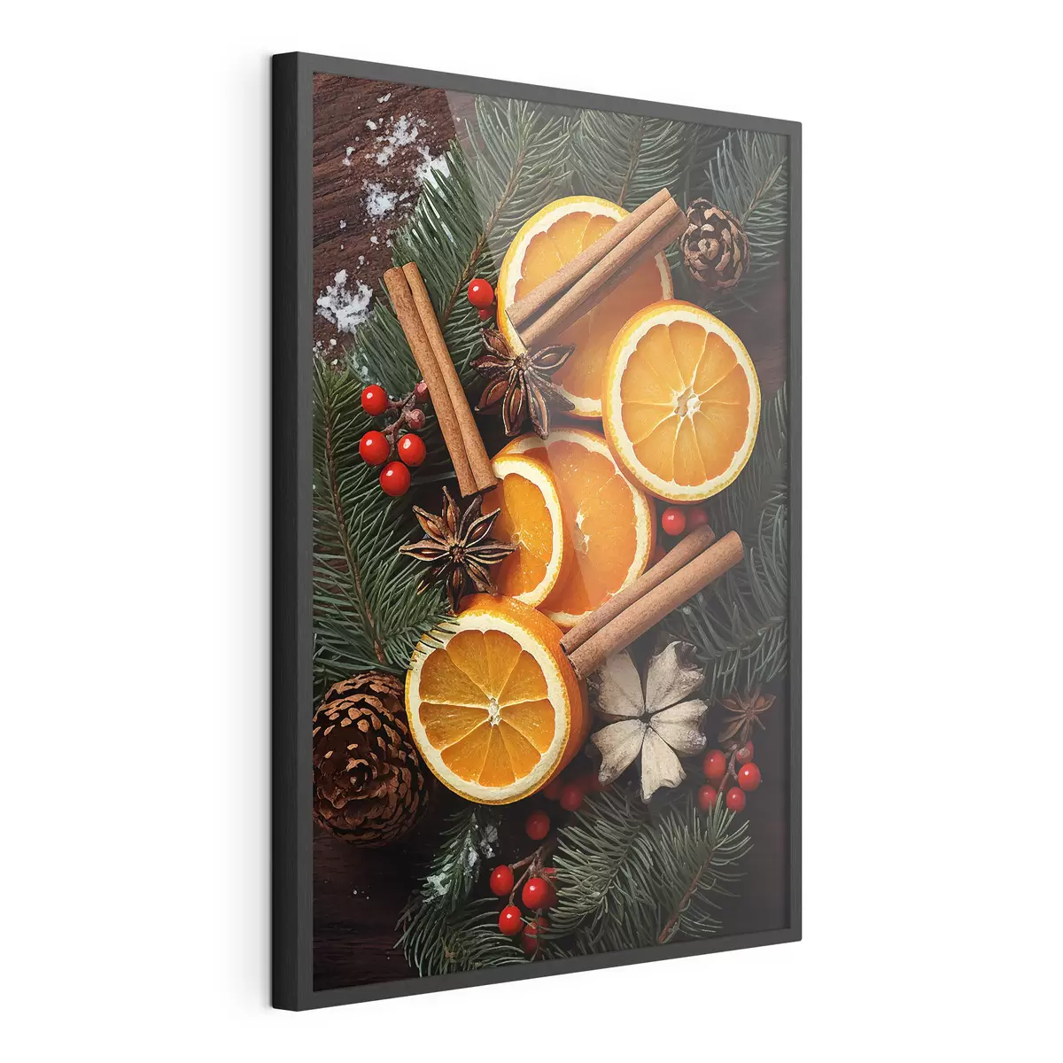 Poster Disegno di frutta, arancia e cannella f46986