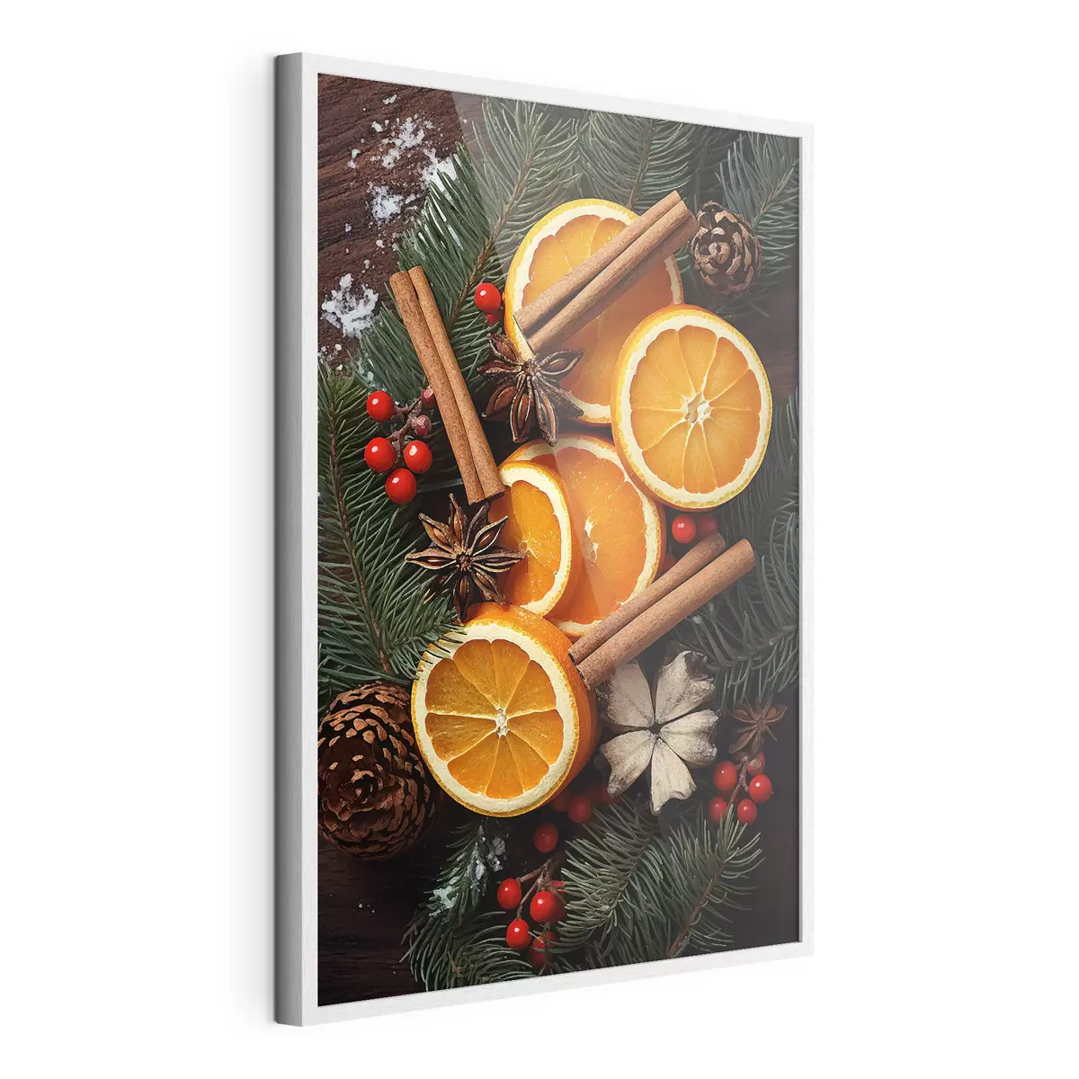 Poster Disegno di frutta, arancia e cannella f46986