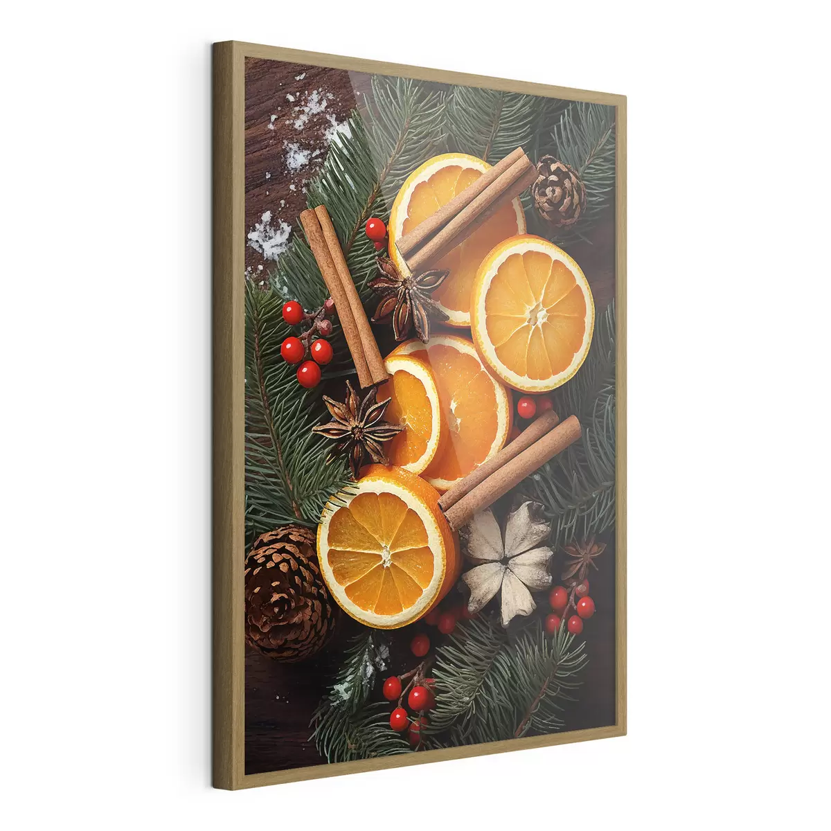 Poster Disegno di frutta, arancia e cannella f46986