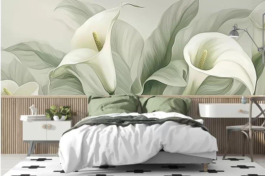 Carta da parati Floreale Fiori esotici n. w05028