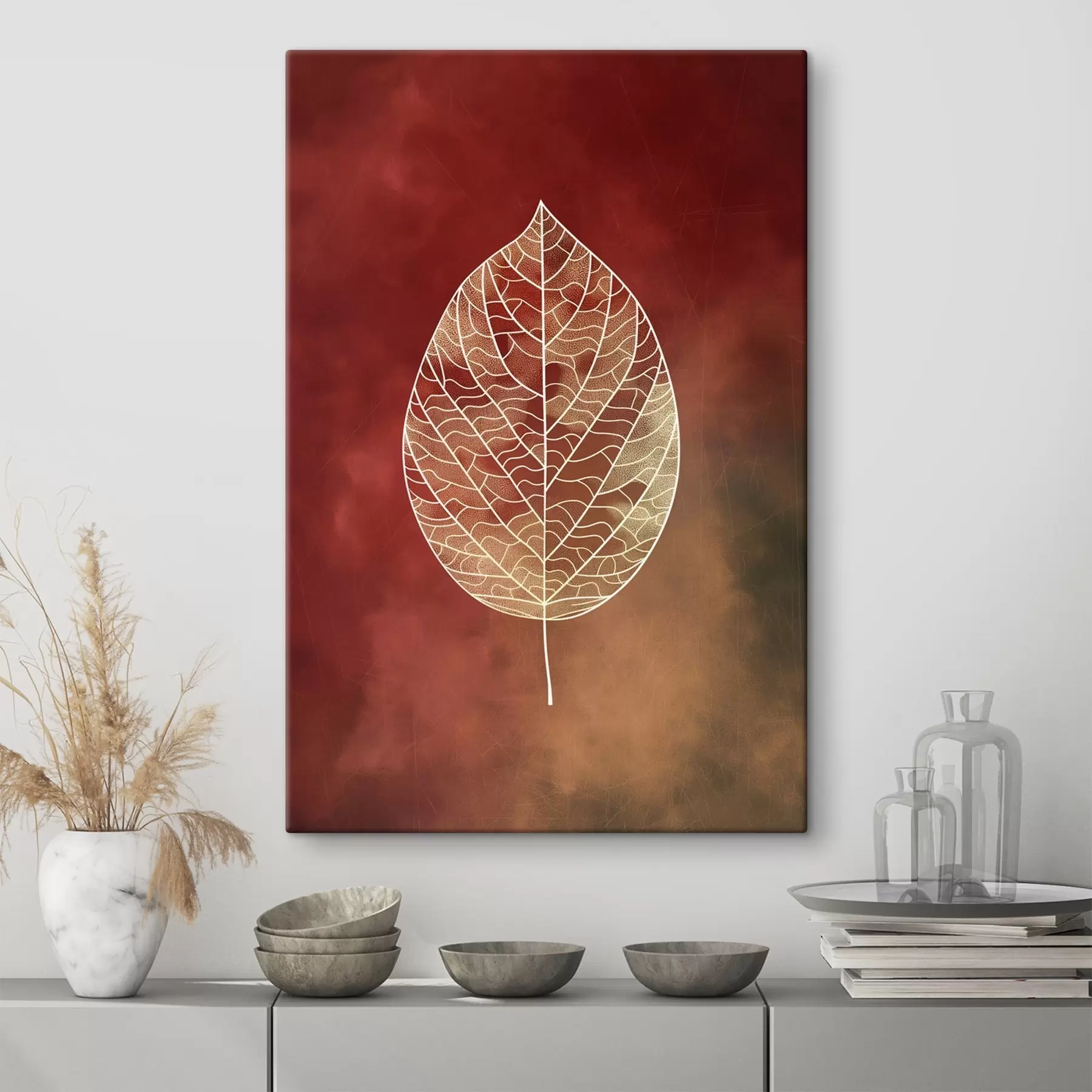 carta da parati Foglie di diversi colori nr. s47052