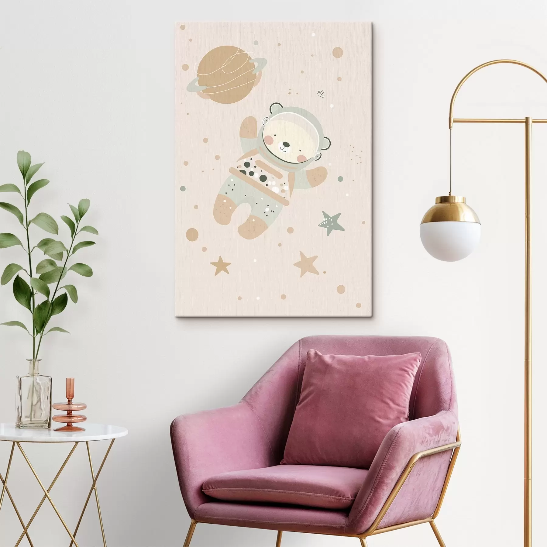 carta da parati Orso cosmonauta nr. s47068