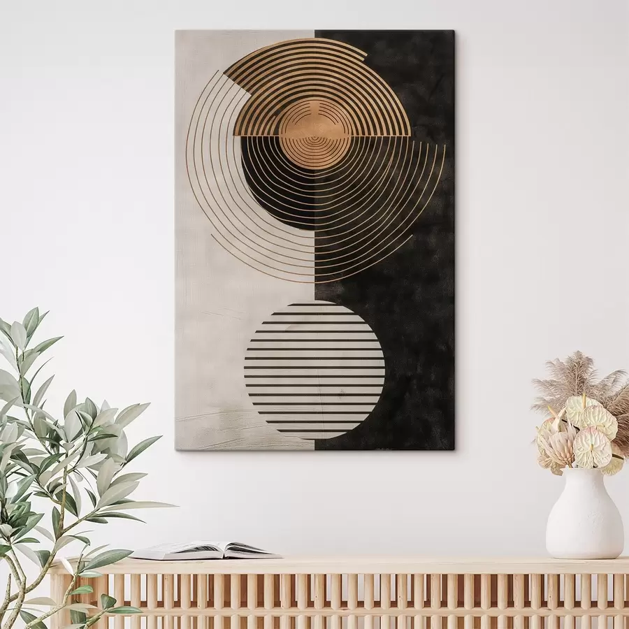 carta da parati Cerchi e foglie nr. s47080