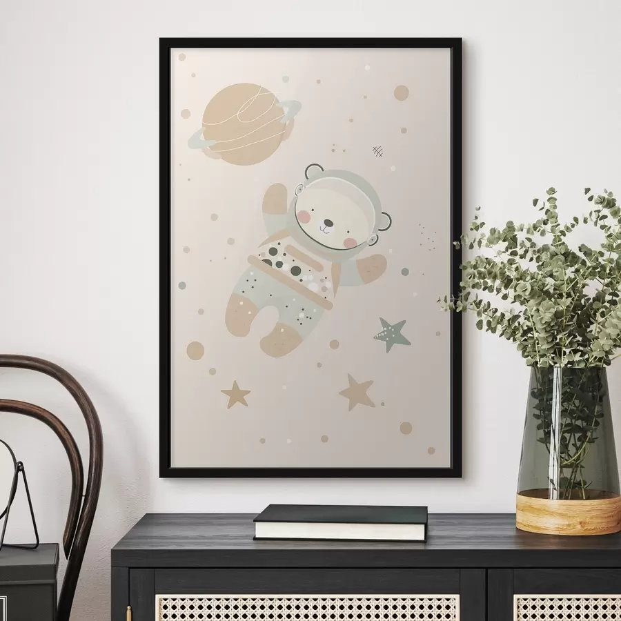 carta da parati Orso cosmonauta nr. f47068