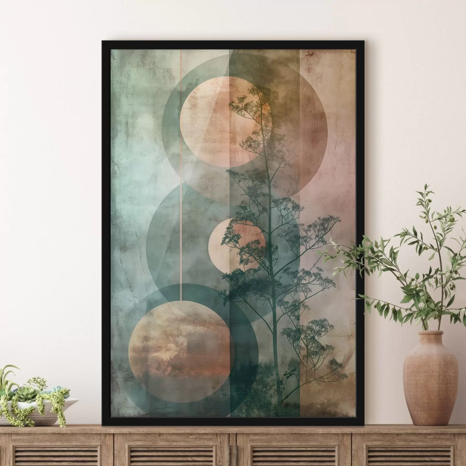 carta da parati Astrazione e foglie nr. f47072