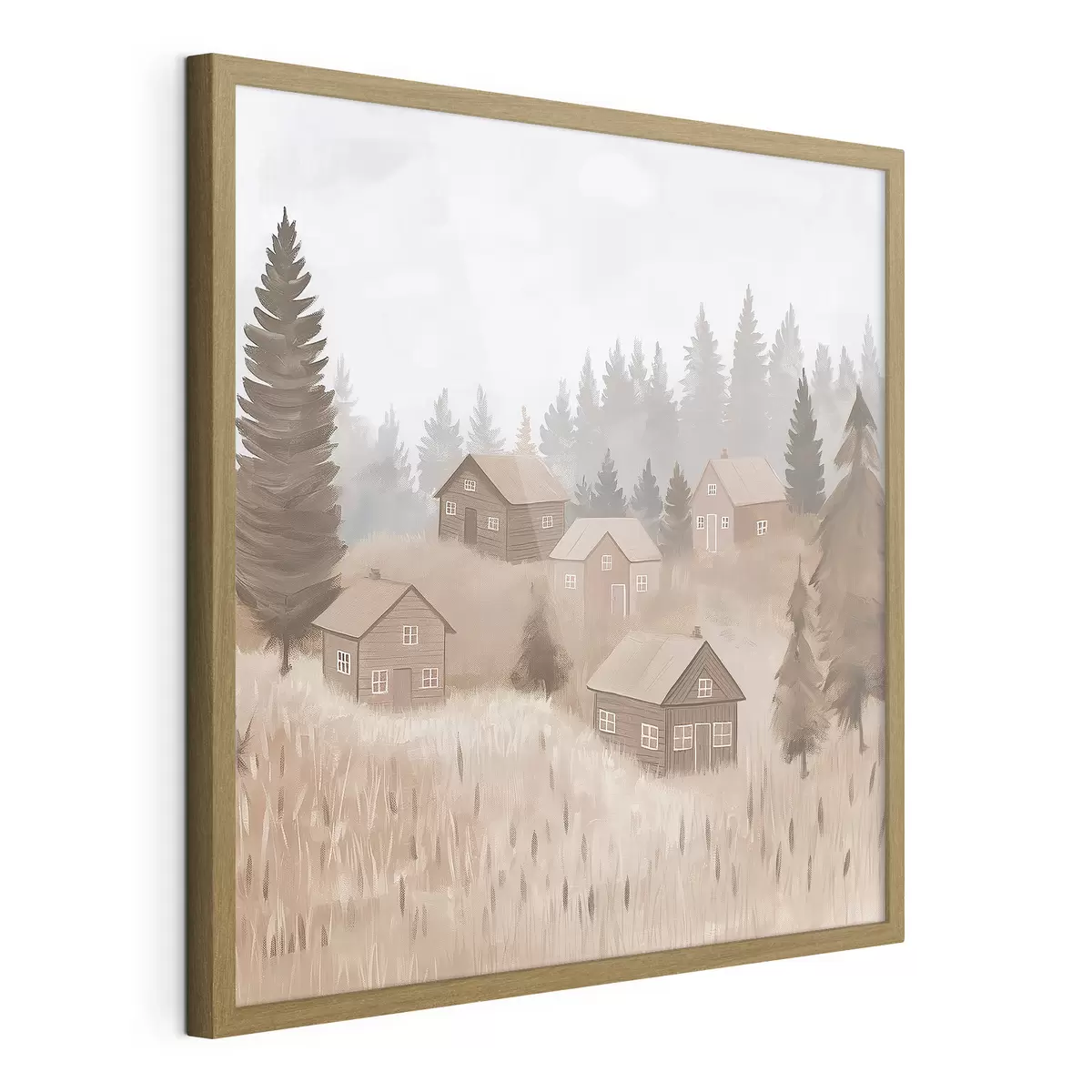 Poster Case nella foresta f47075