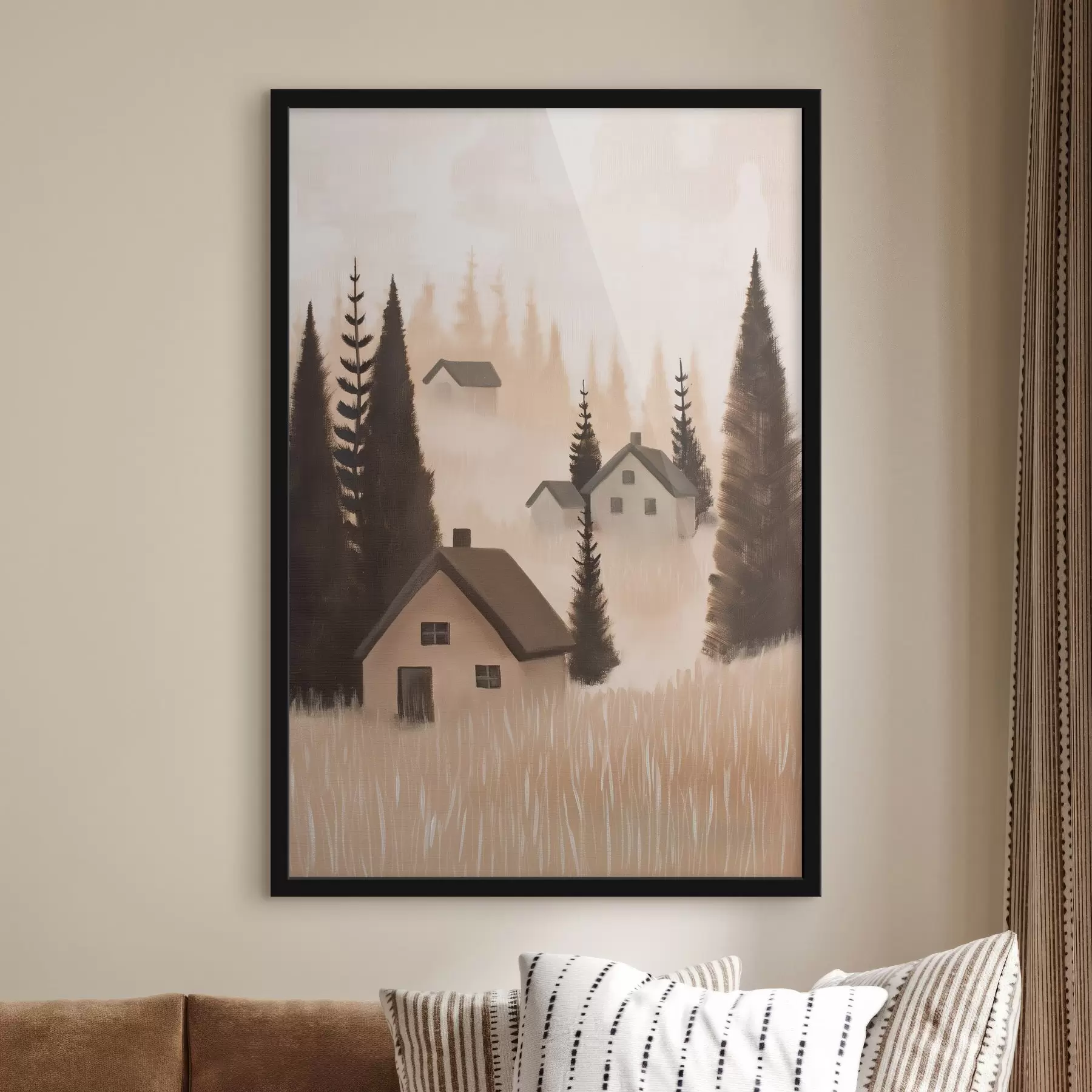 carta da parati Case nella foresta nr. f47076