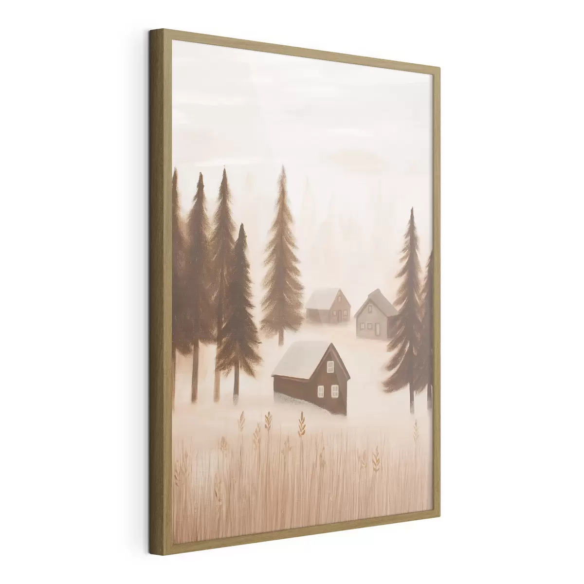Poster Case nella foresta f47077