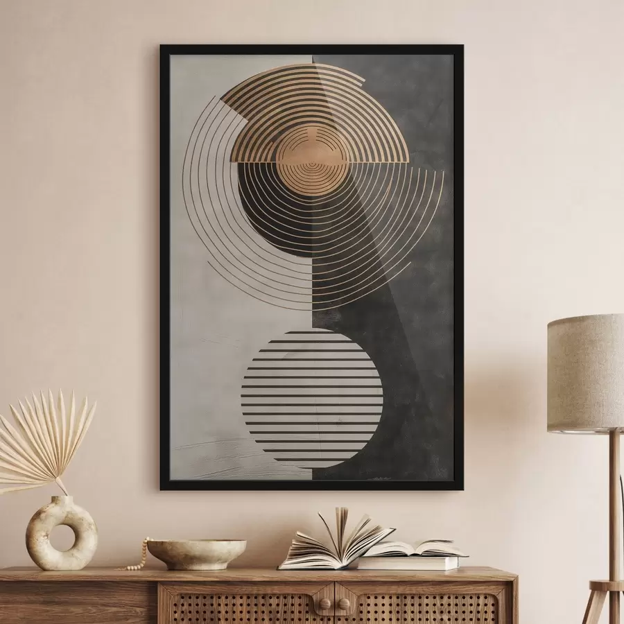 carta da parati Cerchi e foglie nr. f47080