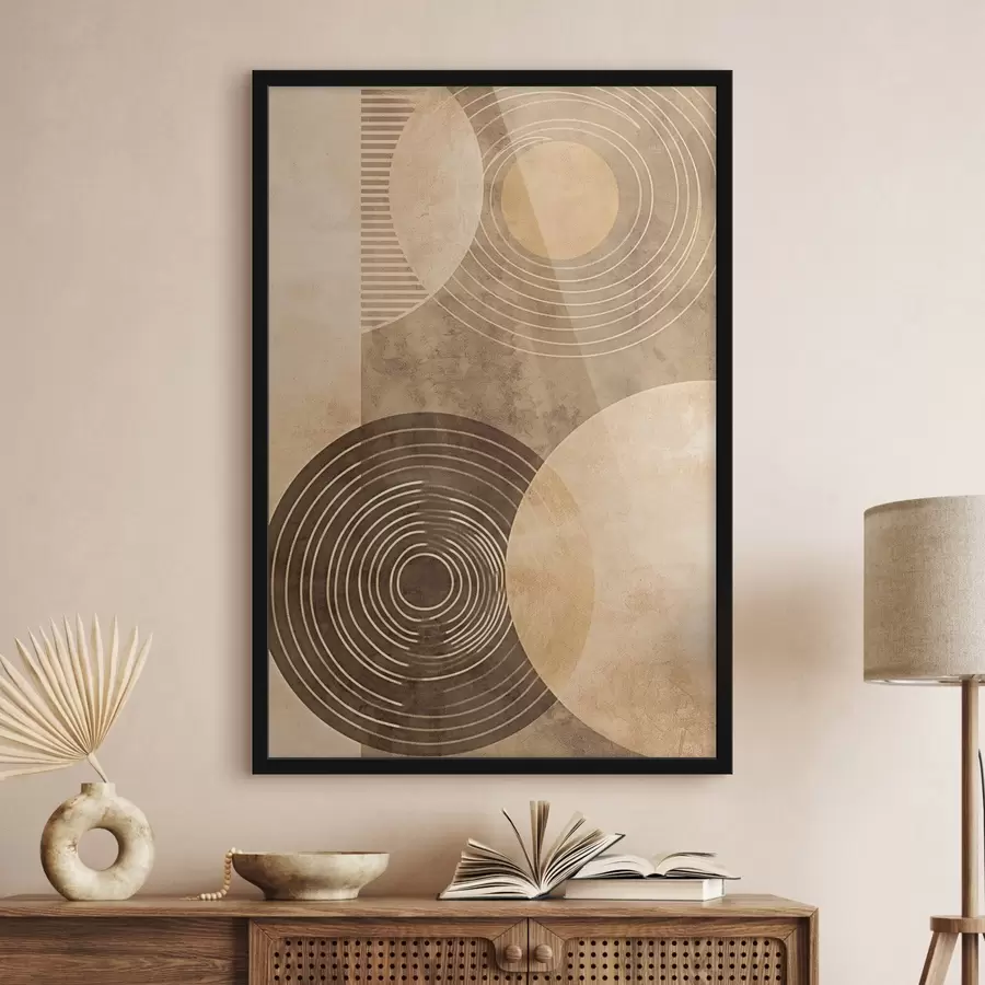 carta da parati Cerchi in colori neutri nr. f47082