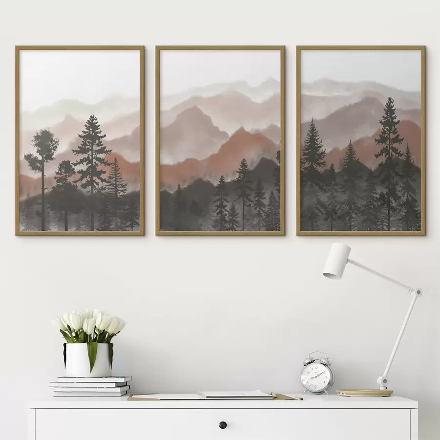 carta da parati Paesaggio montano con tonalità serene nr. d00244v2