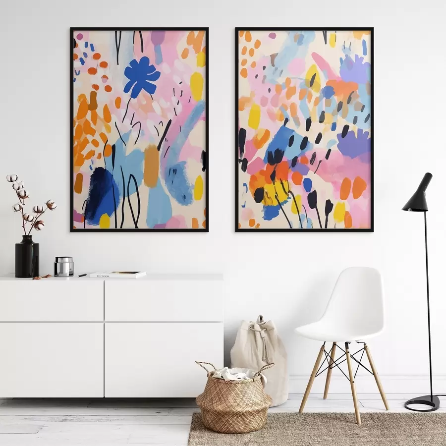 carta da parati Colori vibranti che danzano in armonia nr. d00268