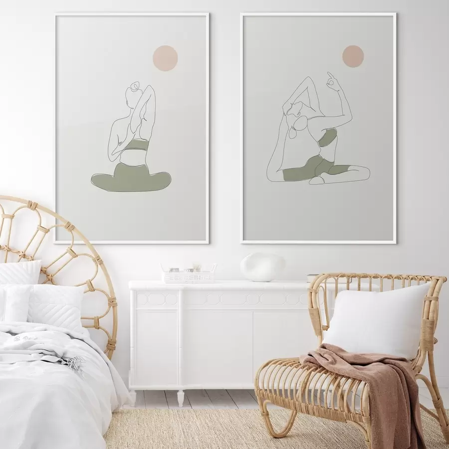 carta da parati Movimenti consapevoli in pose pacifiche nr. d00300