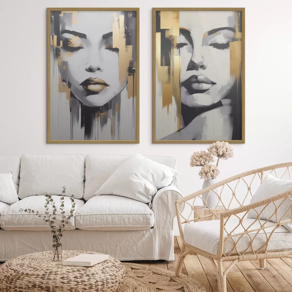 Poster Volti femminili astratti d00376