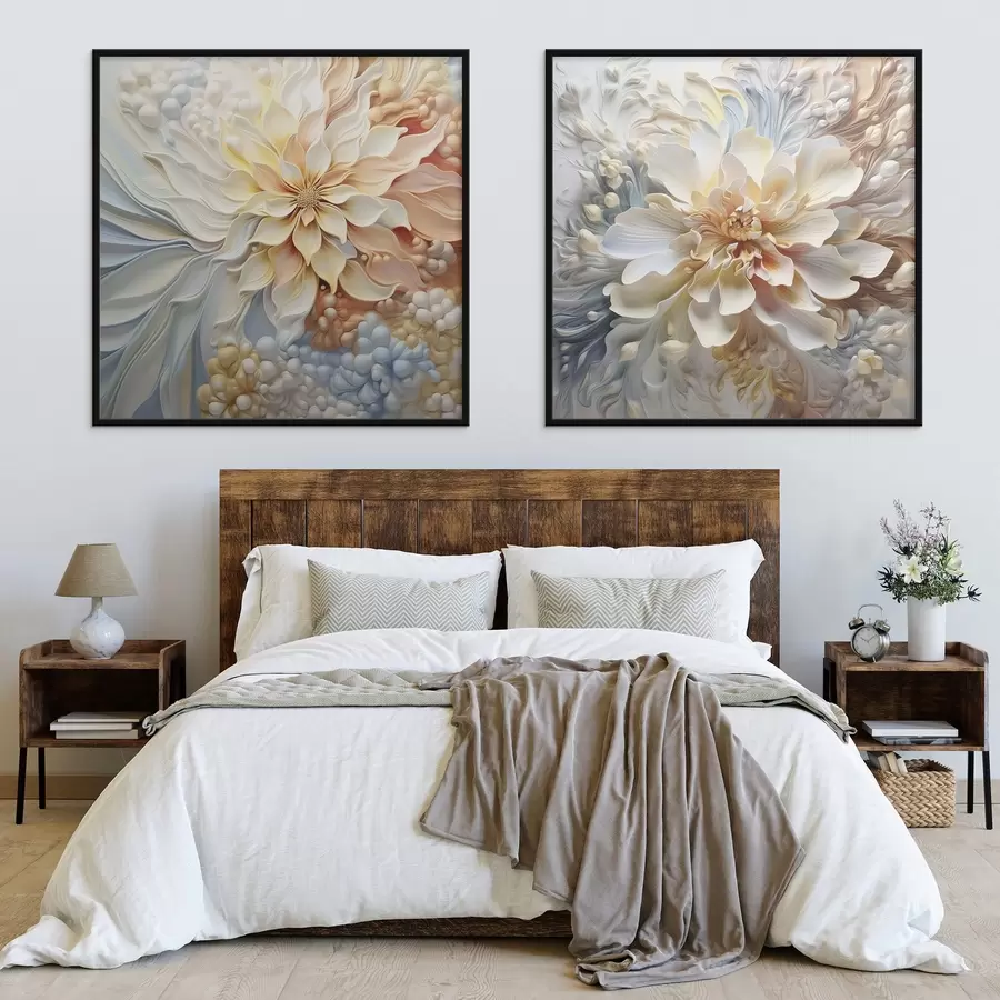 carta da parati Grandi fiori astratti insoliti nr. d00380