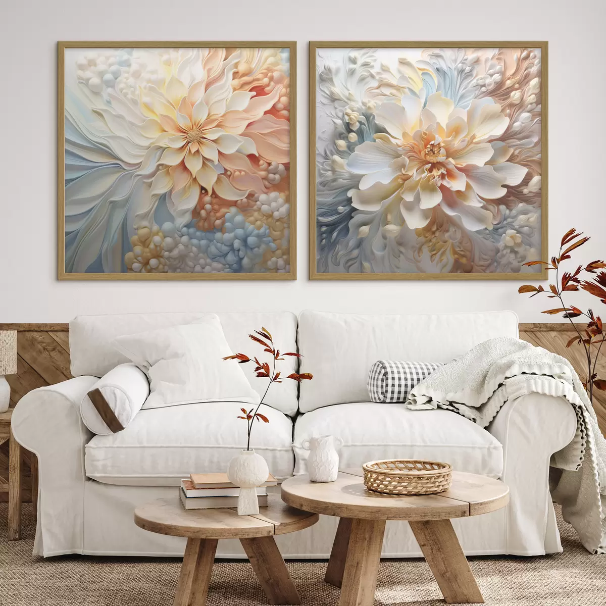 Poster Grandi fiori astratti insoliti d00380