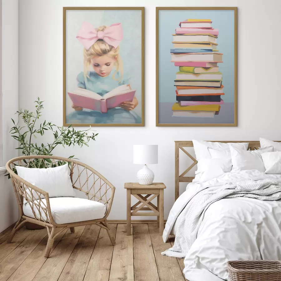 carta da parati Ragazza e libri nr. d00395