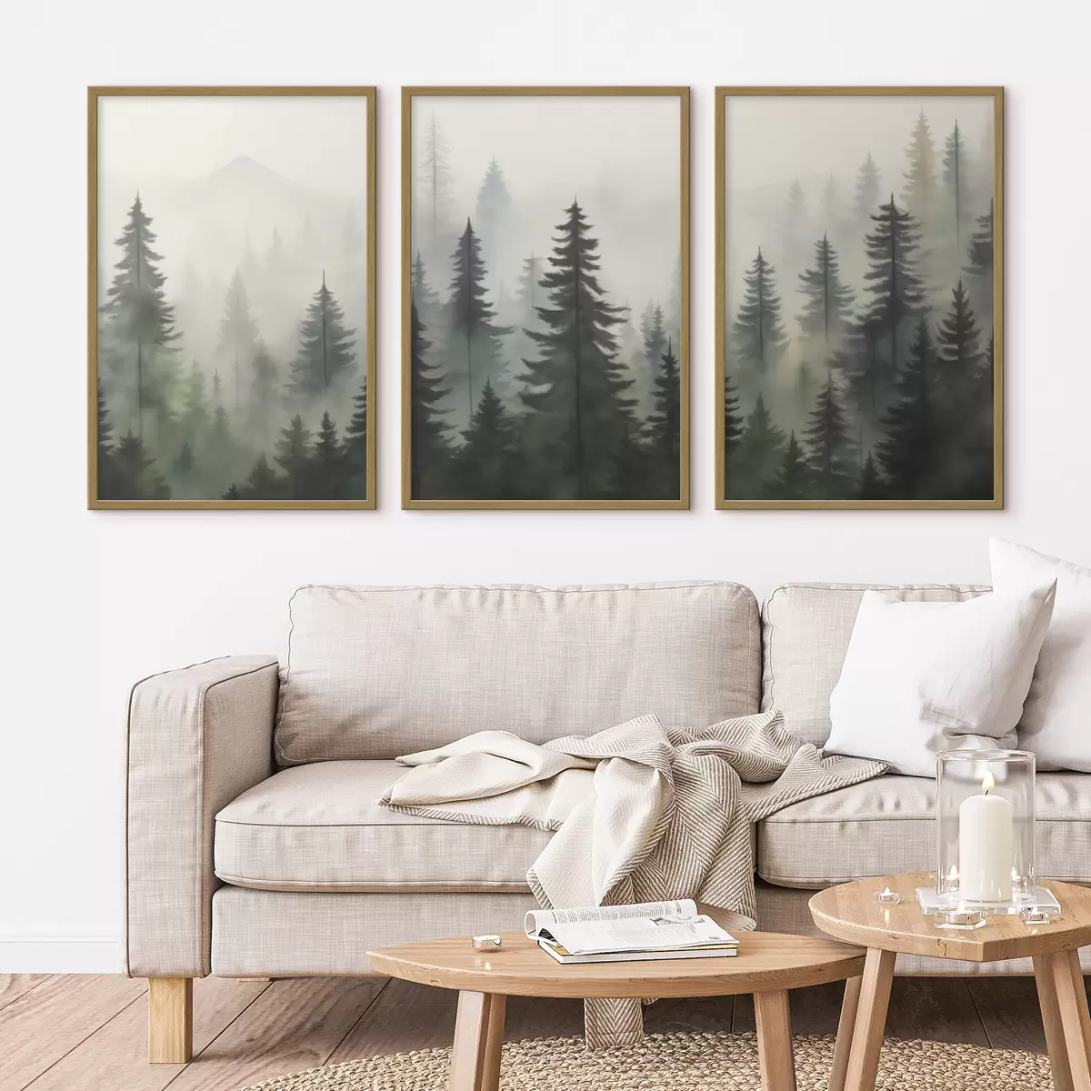 Poster Paesaggio forestale d00431
