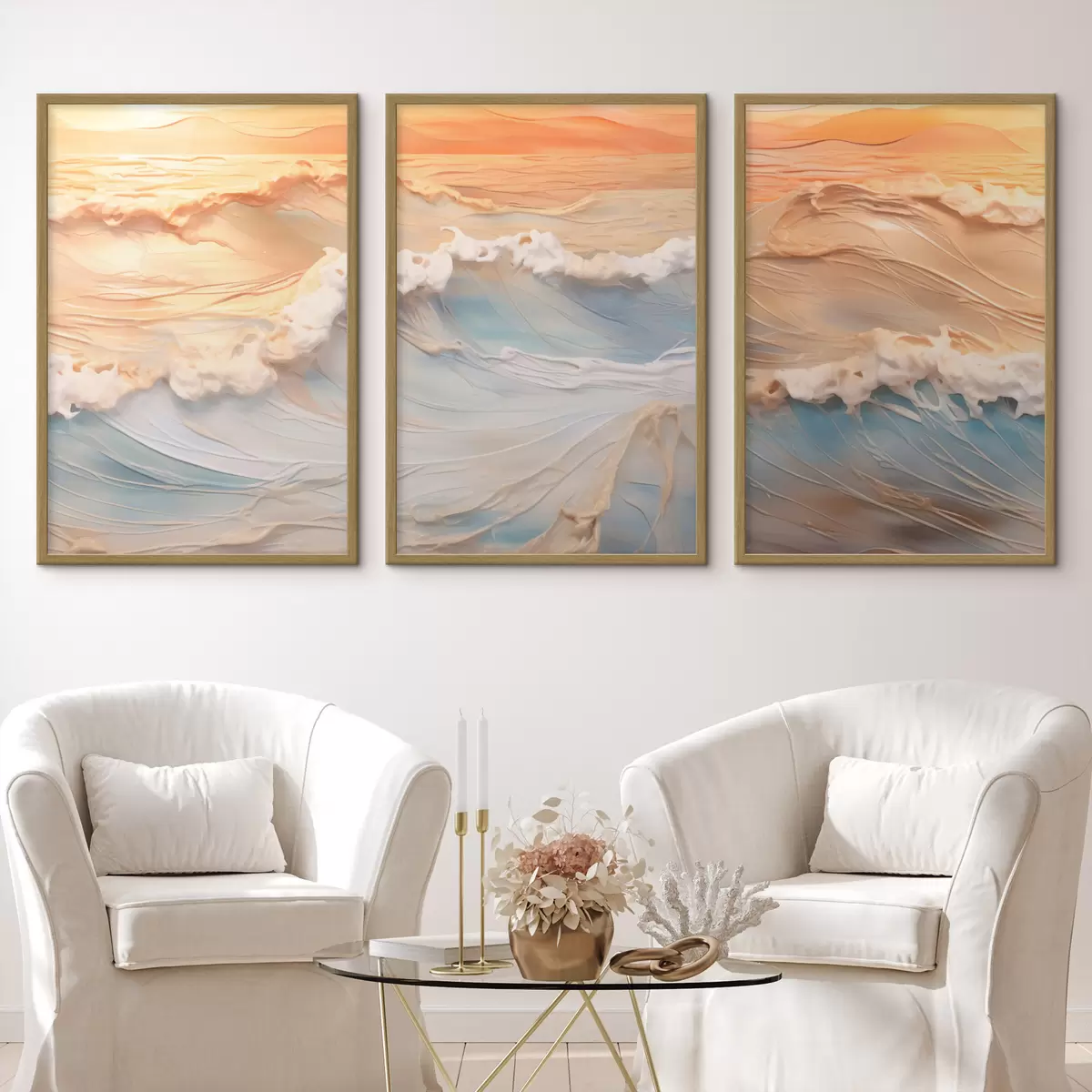 Poster Onde colorate del mare d00437
