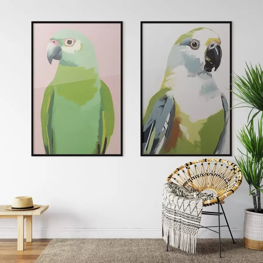 carta da parati Pappagalli tropicali nr. d00441