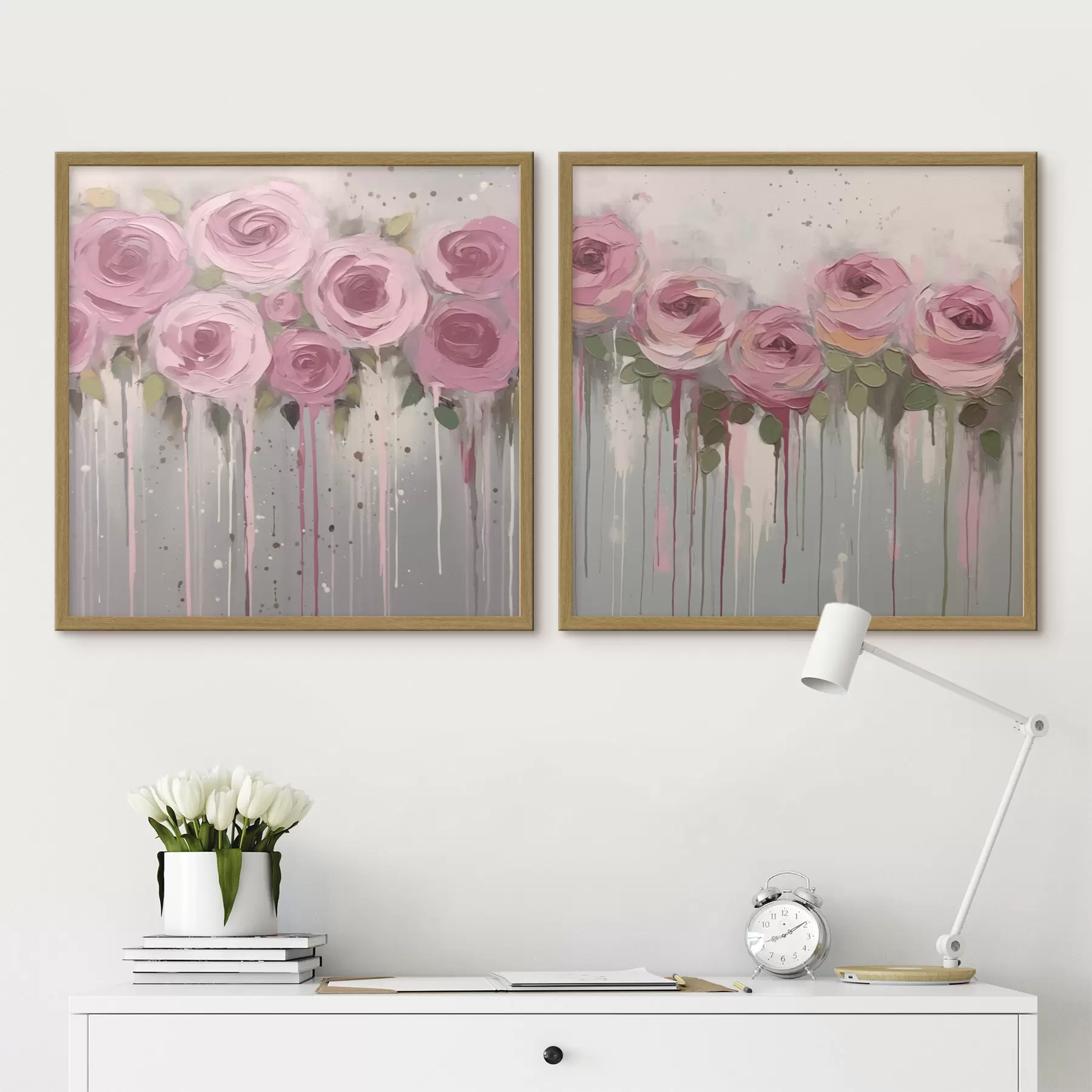 carta da parati Fiori rosa eleganti nr. d00442