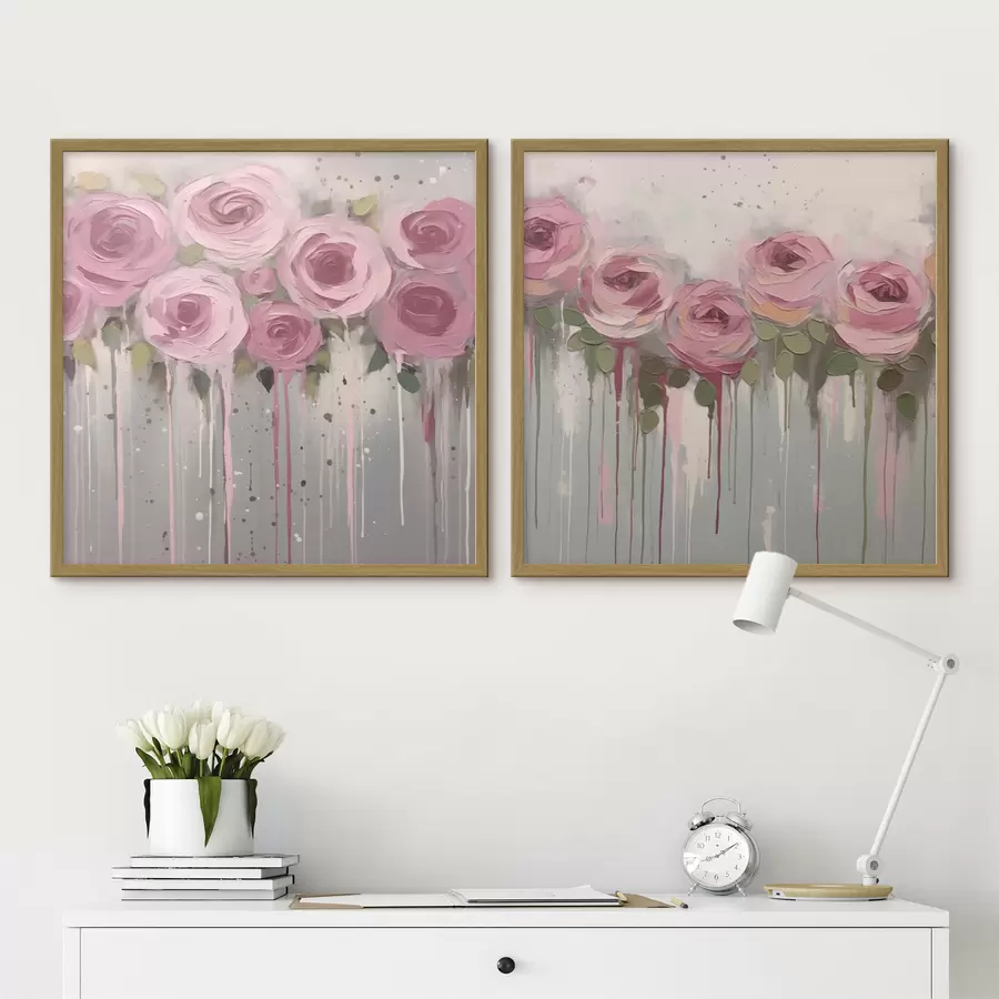 carta da parati Fiori rosa eleganti nr. d00442