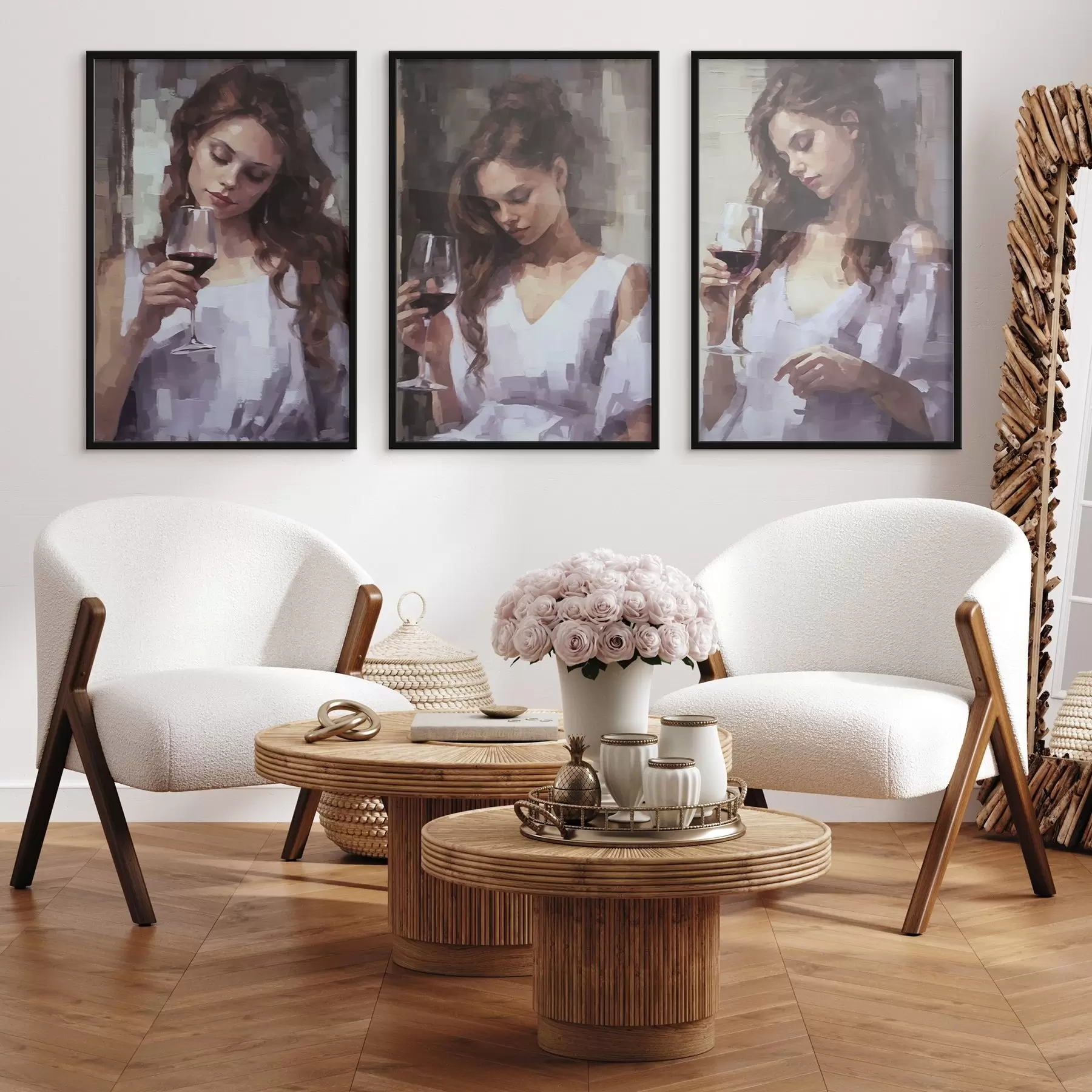 carta da parati Ragazze e vino nr. d00443