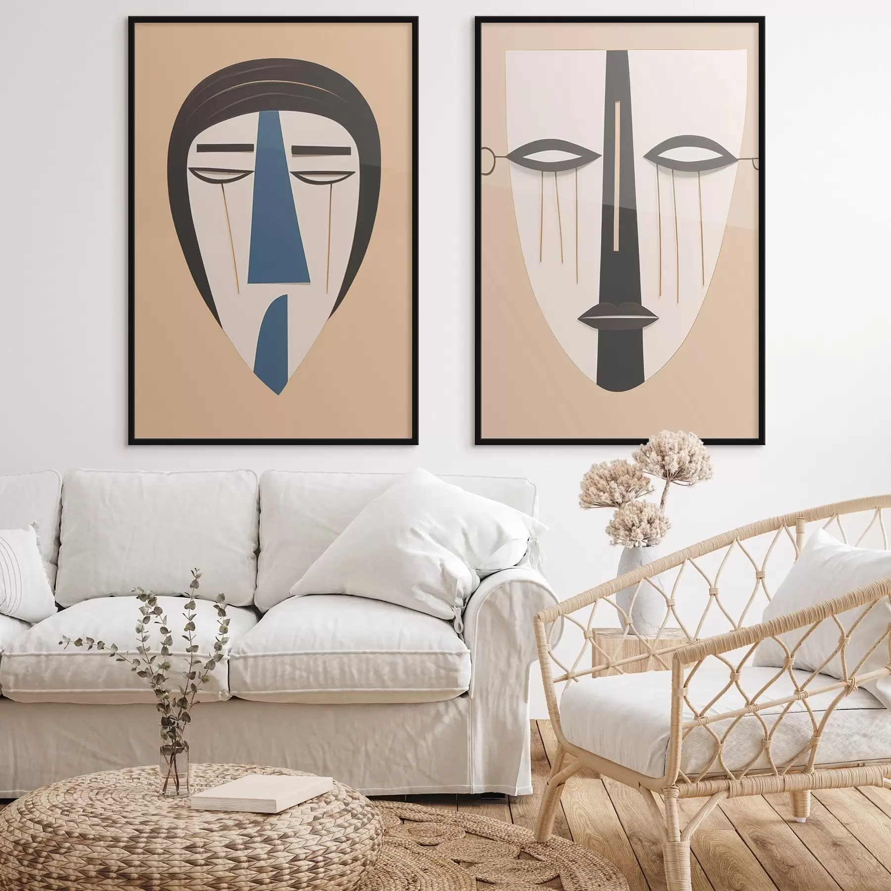 carta da parati Facce astratte nr. d00500