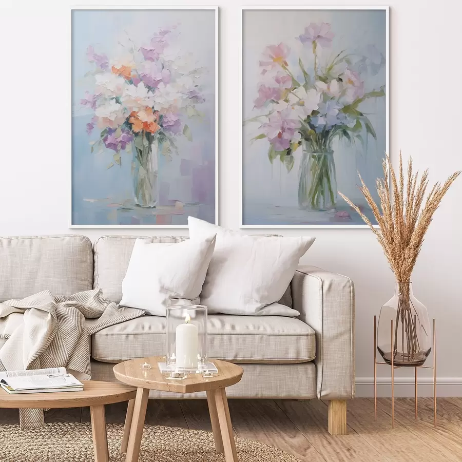 carta da parati Bouquet in un vaso imitazione di un dipinto nr. d01031